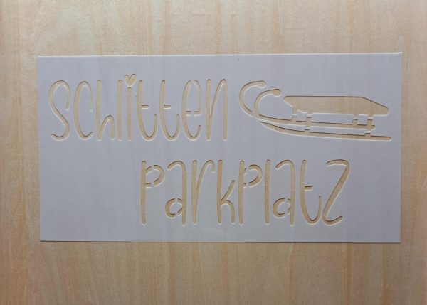 Schlitten Parkplatz