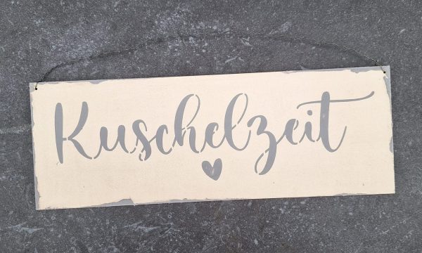 Holzschild Kuschelzeit